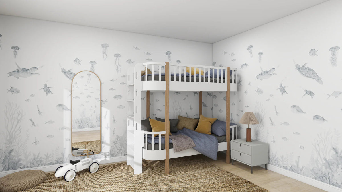 MUNKS & ME - Papier Peint Panoramique Pour Enfants - Aquarium | Bleu