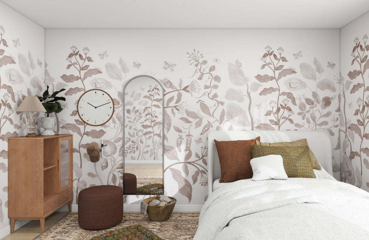 MUNKS & ME - Papier Peint Panoramique Pour Enfants - Jardin Secret Sauge