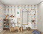 MUNKS & ME - Papier Peint Panoramique Pour Enfants - Jolly Jester À Motifs Répétés | Multicolore