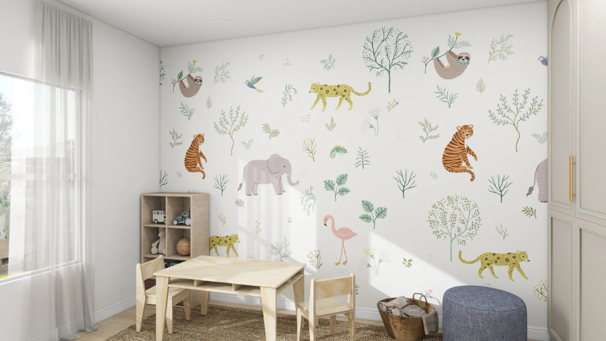 MUNKS & ME - Papier Peint Panoramique Pour Enfants - Merveilles Sauvages