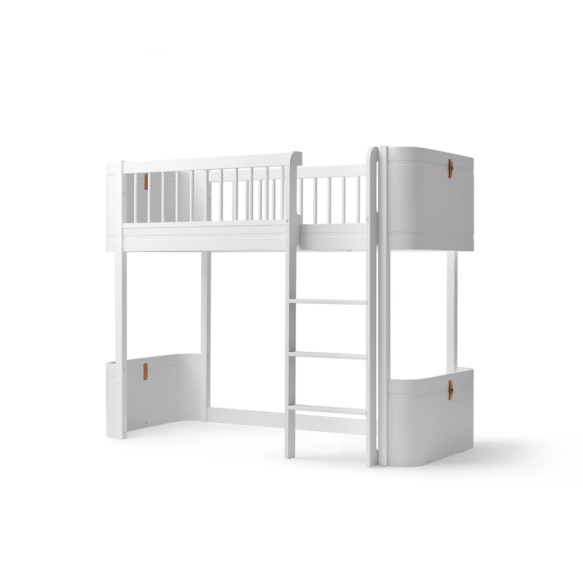 OLIVER FURNITURE - 041454 - Kit De Conversion - Lit Bébé Évolutif Mini+, Avec Kit Junior Inclus - En Lit Mezzanine Mi - haut, Blanc
