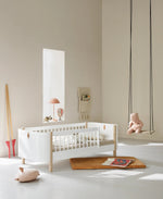 OLIVER FURNITURE - 041493 - Junior Kit De Conversion Mini+ (pièces Complémentaires Au Lit Bébé Évolutif Mini+), Blanc/chêne