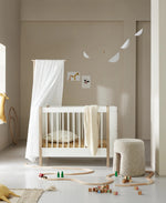 OLIVER FURNITURE - 041493 - Junior Kit De Conversion Mini+ (pièces Complémentaires Au Lit Bébé Évolutif Mini+), Blanc/chêne