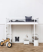 OLIVER FURNITURE - 041723 - Kit De Conversion Original, Lit Mezzanine Haut - En Lit Superposé, Blanc