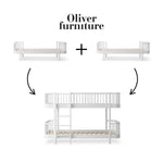 OLIVER FURNITURE - 041760 - Kit De Conversion Original, 2 Lits – En Lit Superposé Mi - haut, Blanc