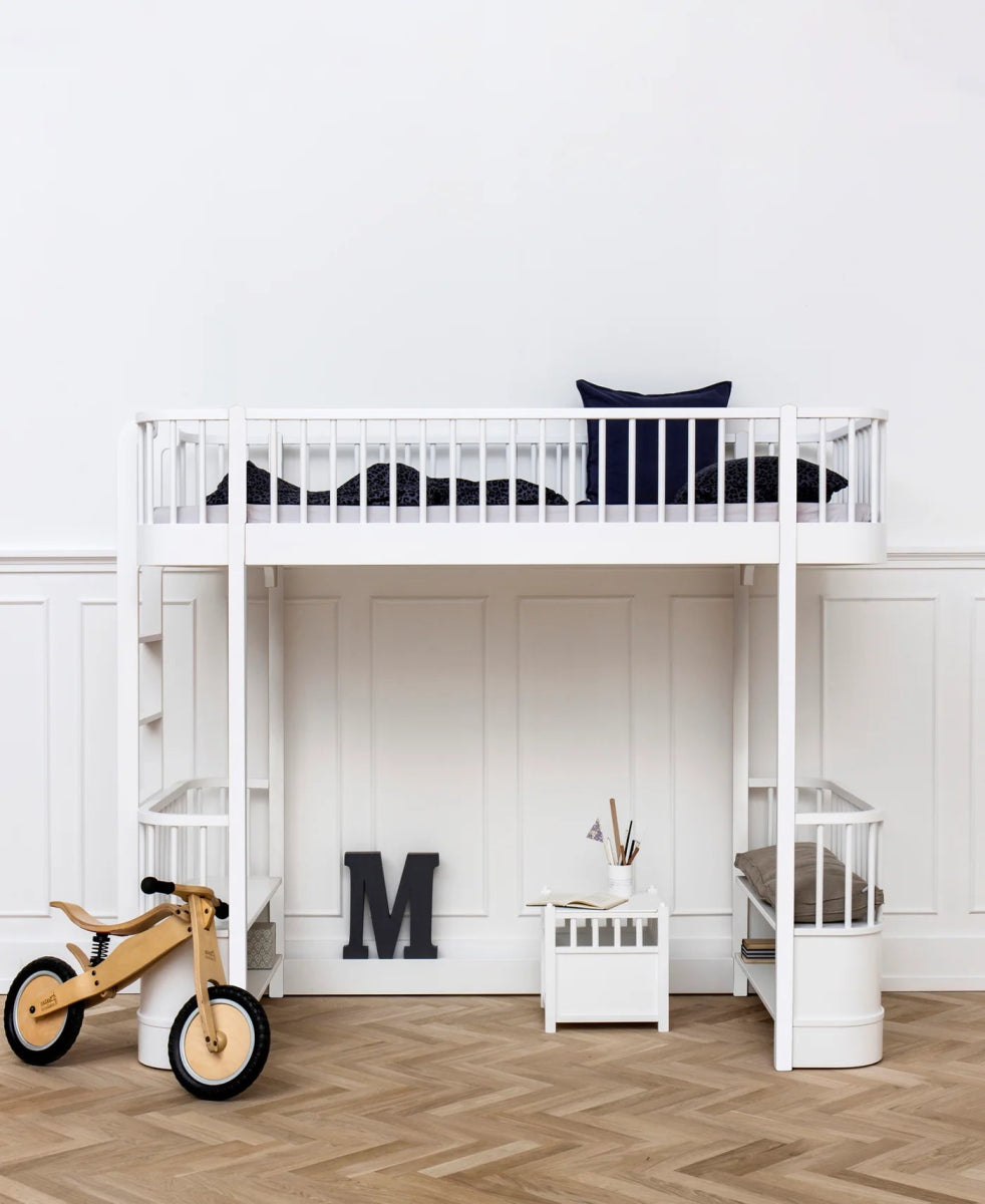 OLIVER FURNITURE - 041766 - Kit De Conversion Original, Lit Mezzanine Haut - En Lit Superposé Mi - haut, Blanc