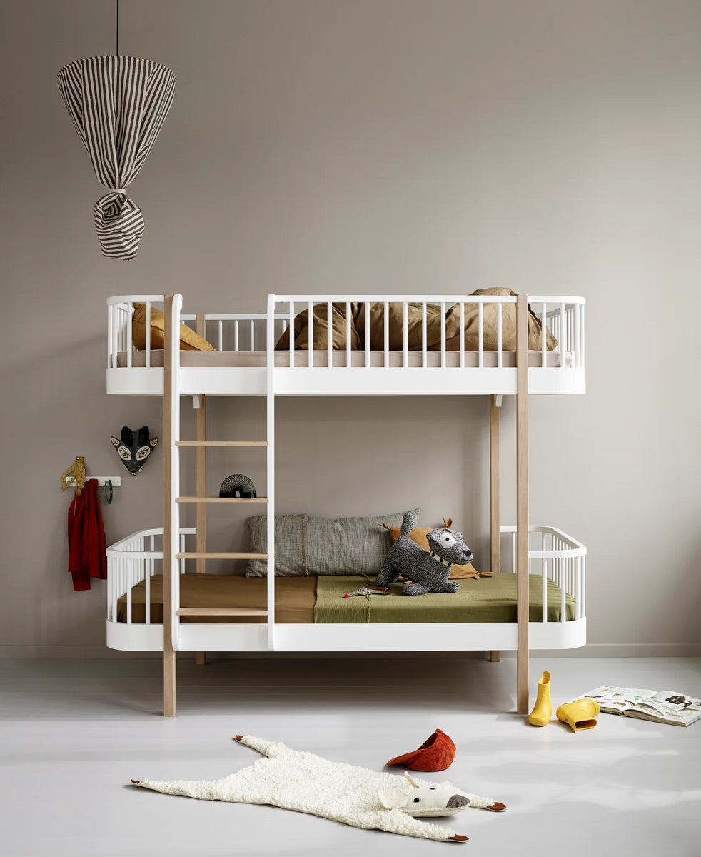 OLIVER FURNITURE - 041777 - Kit De Conversion Original, Lit Superposé Mi - haut - En Lit Superposé, Blanc/chêne