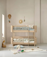 OLIVER FURNITURE - 041783 - Kit De Conversion - Lit Bébé Évolutif Mini+ & Lit Junior - En Lit Superposé Mi - haut, Chêne