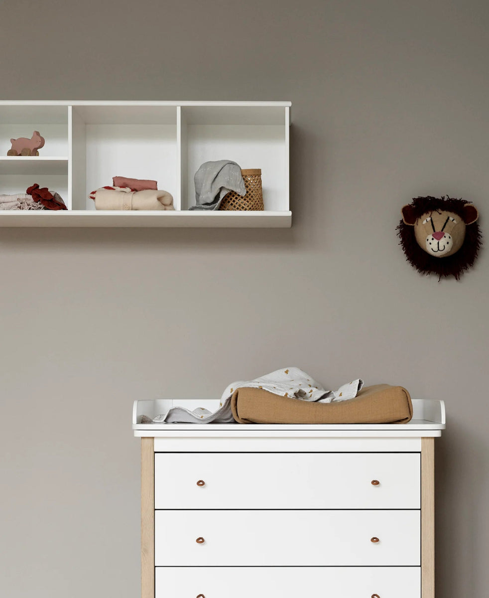 OLIVER FURNITURE - Etagère Murale Wood 3×1 Horizontale