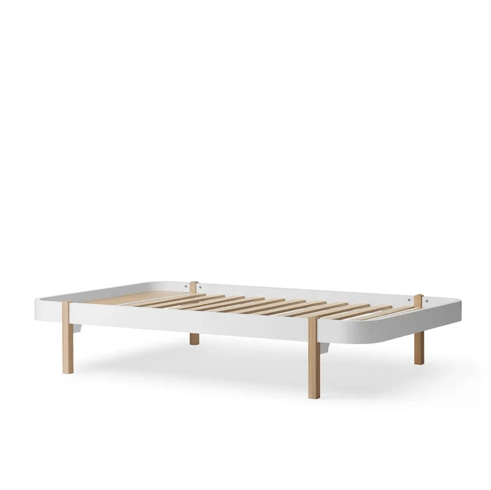 OLIVER FURNITURE - Lit 120 Wood Lounger, Blanc/Chêne