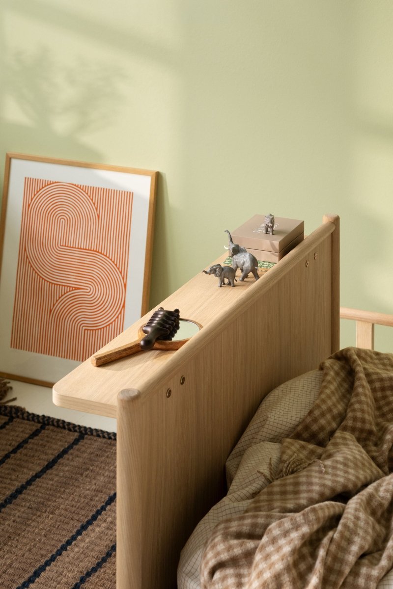 OLIVER FURNITURE-Lit Bébé/Lit Camp Novel Oliver Furniture, 60x120/120x200 Cm, Chêne
