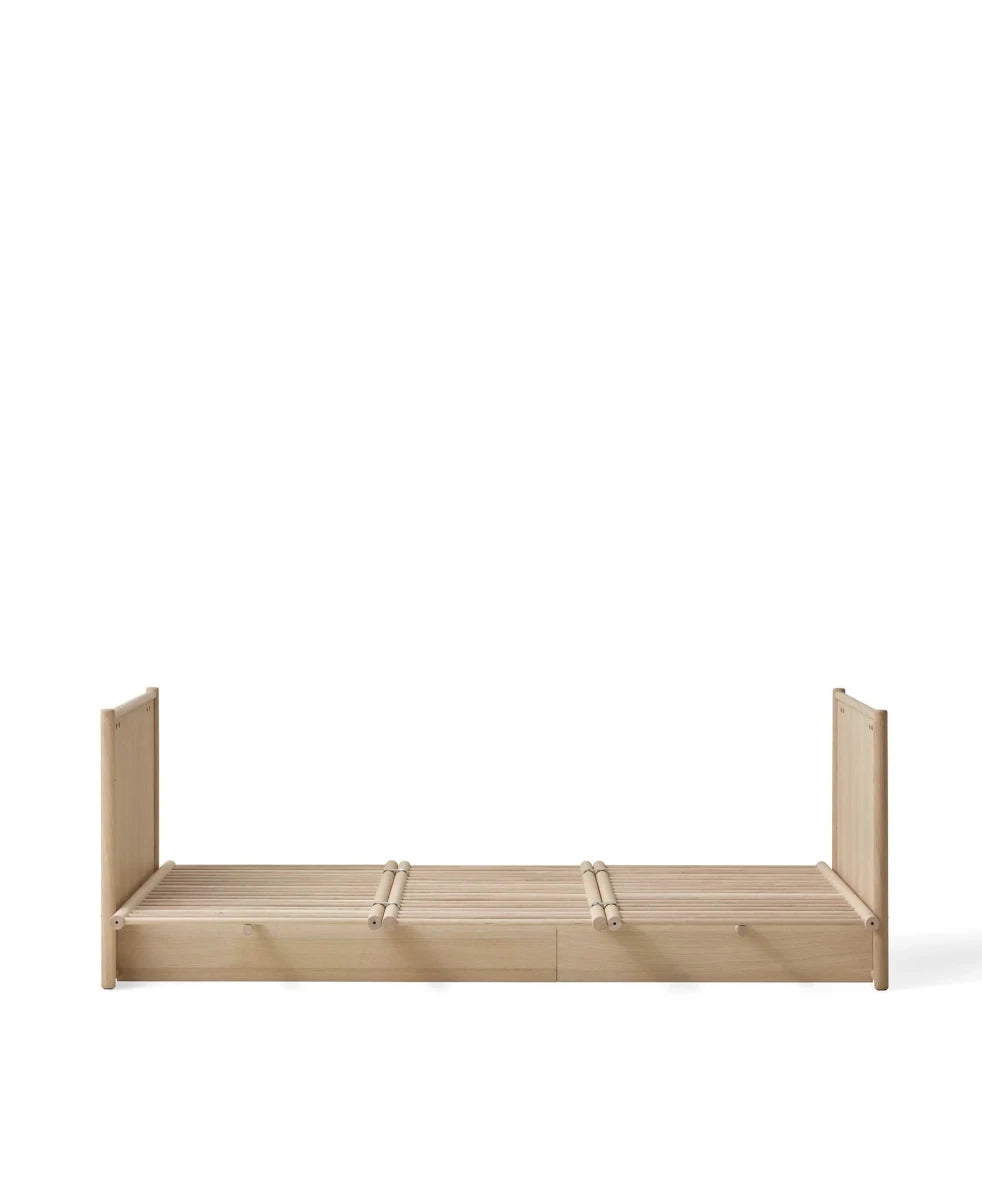 OLIVER FURNITURE-Lit Bébé/Lit Camp Novel Oliver Furniture, 60x120/120x200 Cm, Chêne