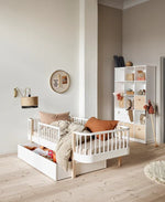 OLIVER FURNITURE - Lit Junior Wood Original, Blanc/Chêne