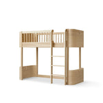 OLIVER FURNITURE - Lit Mezzanine Mi - haut Wood Mini+, Chêne