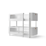 OLIVER FURNITURE - Lit Superposé Mi - Haut Wood Mini+, Blanc