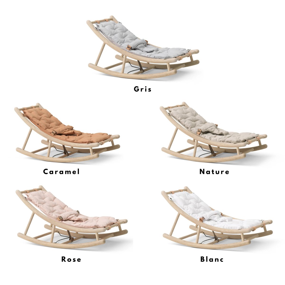 OLIVER FURNITURE - Transat Bébé & Enfant Wood, Chêne/Blanc