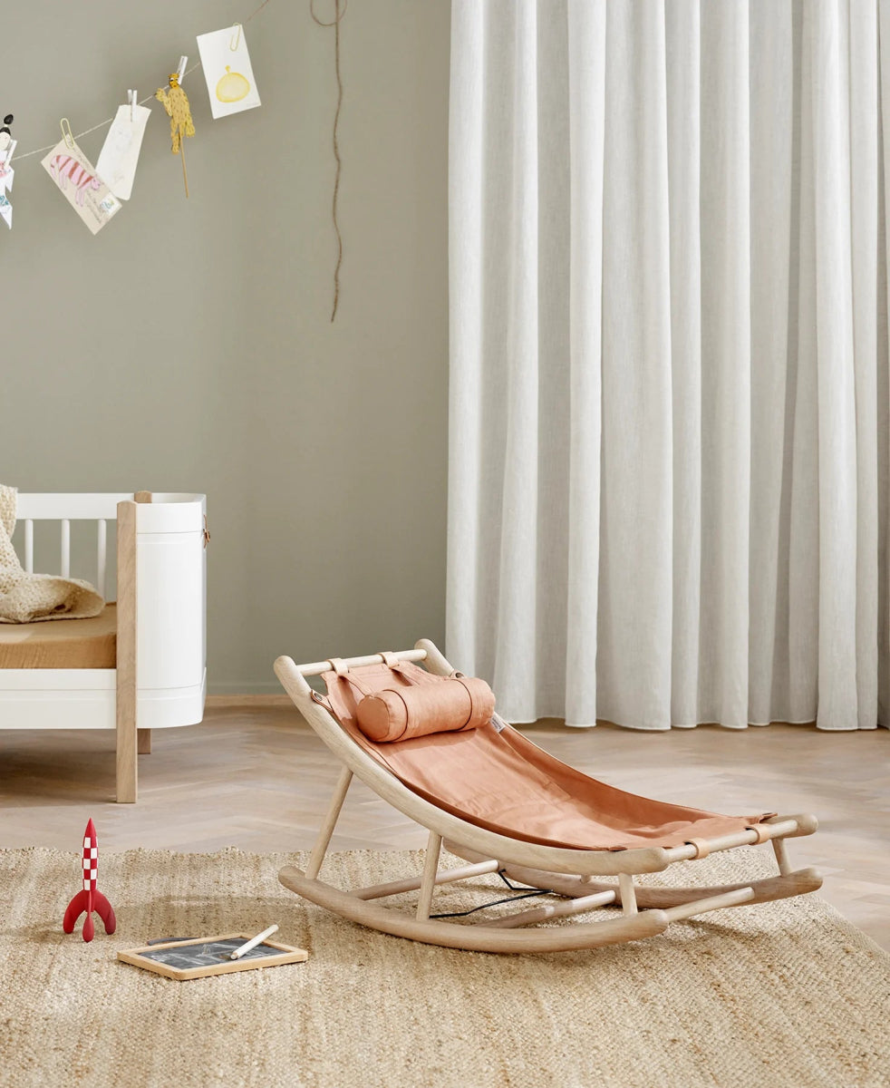 OLIVER FURNITURE - Transat Enfant Wood, Chêne/Caramel