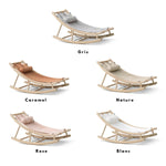 OLIVER FURNITURE - Transat Enfant Wood, Chêne/Gris