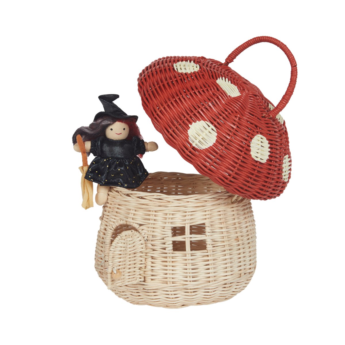 OLLI ELLA - Panier Champignon - Rouge
