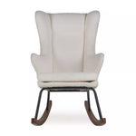 QUAX - Chaise À Bascule Adulte De Luxe - Crème