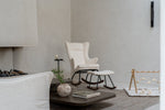 QUAX - Chaise À Bascule Adulte De Luxe - Crème