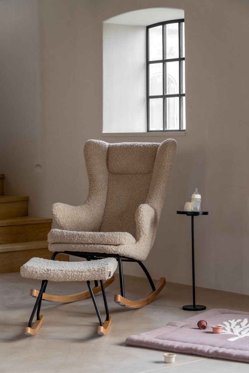 QUAX - Chaise À Bascule Adulte De Luxe - Mouton