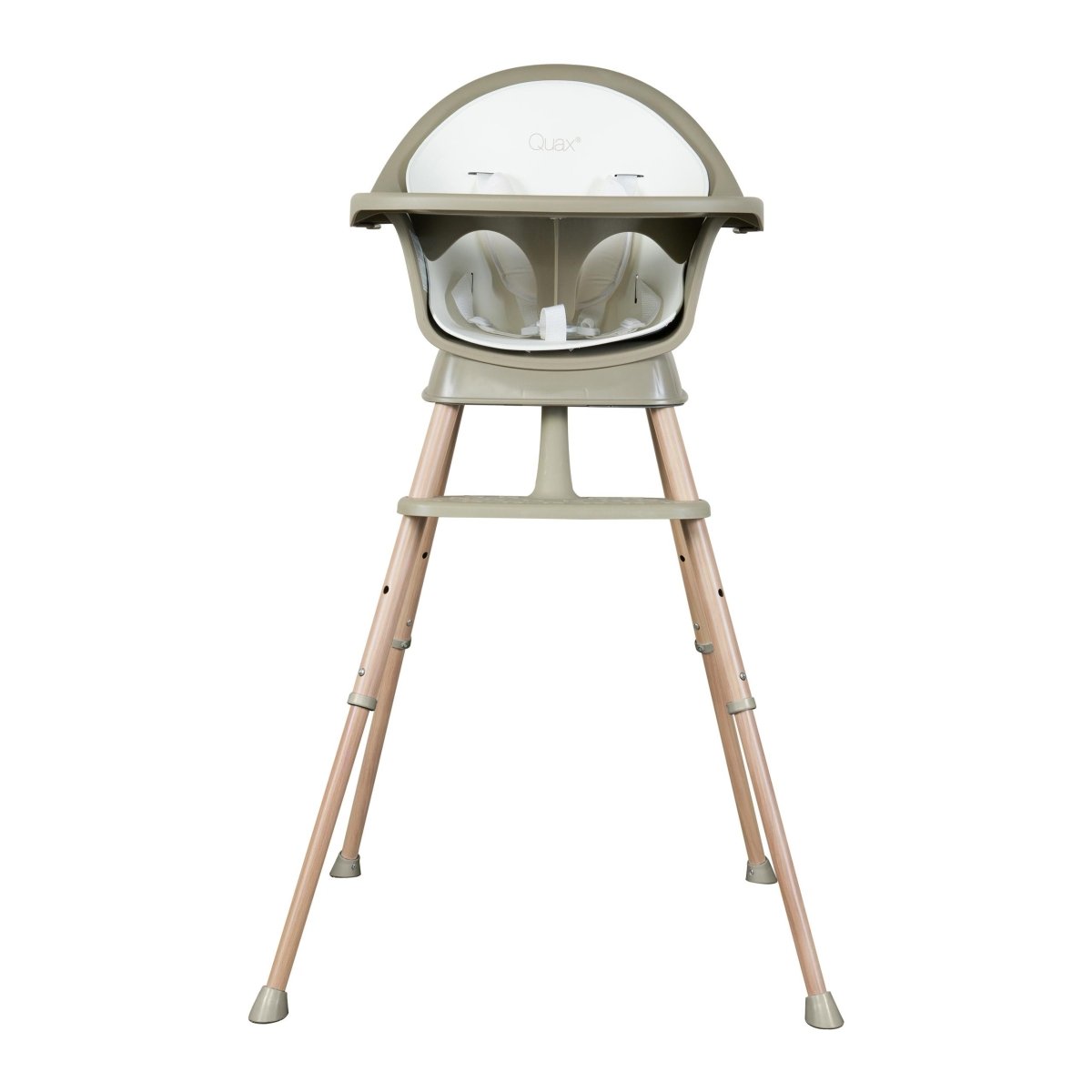 QUAX - Chaise Bébé Evolutive Ultimo 3 Luxe - Thym - Naturel