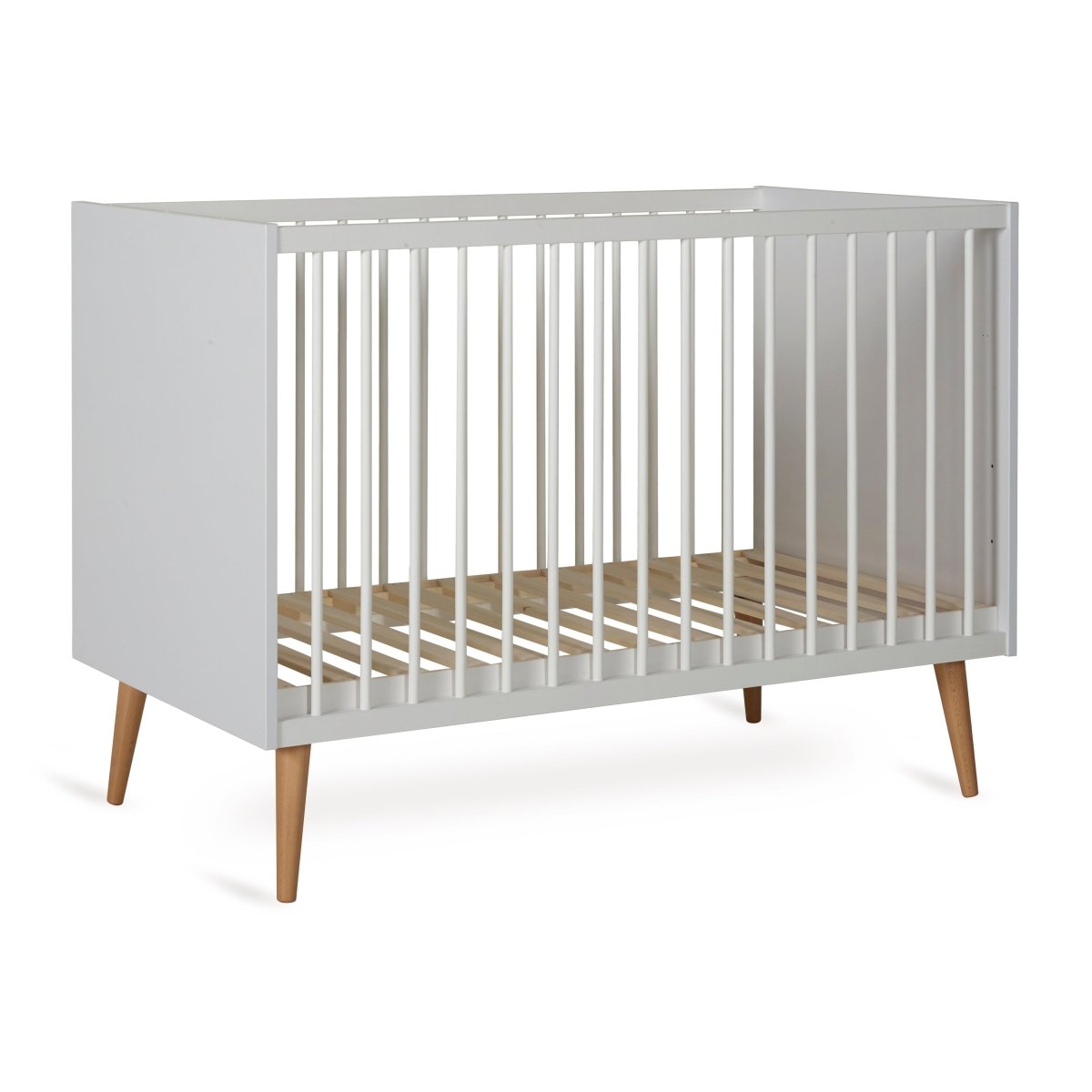 QUAX - Lit Bébé COCOON 120 x 60 cm - Blanc Glacé