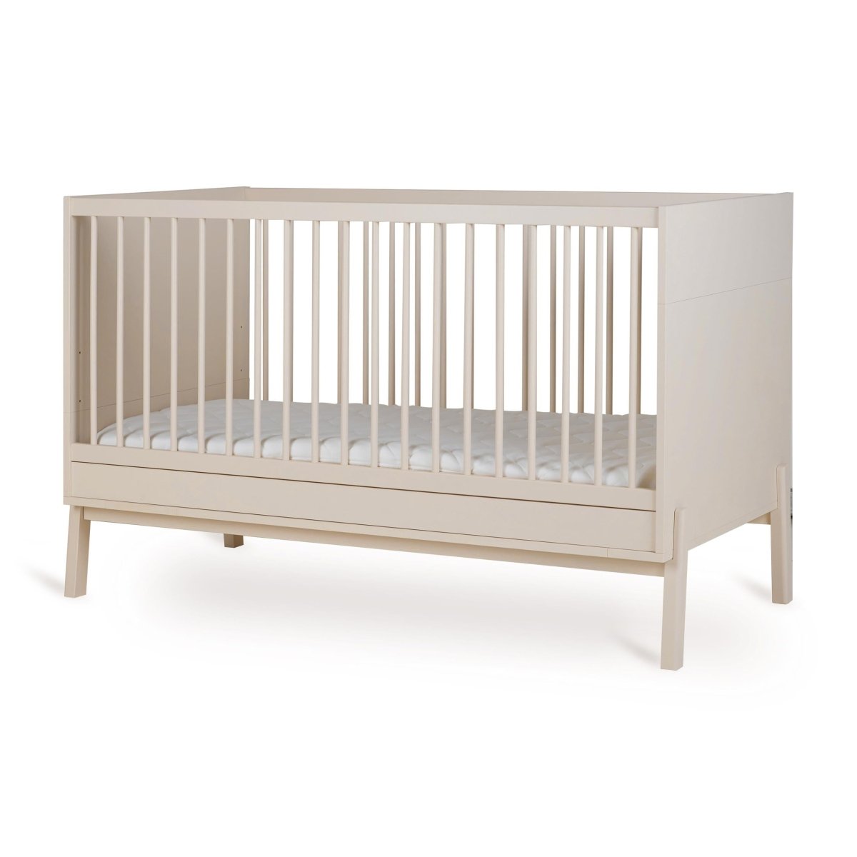 QUAX - Lit Bébé Évolutif ASHI 140 x 70 cm - Argile