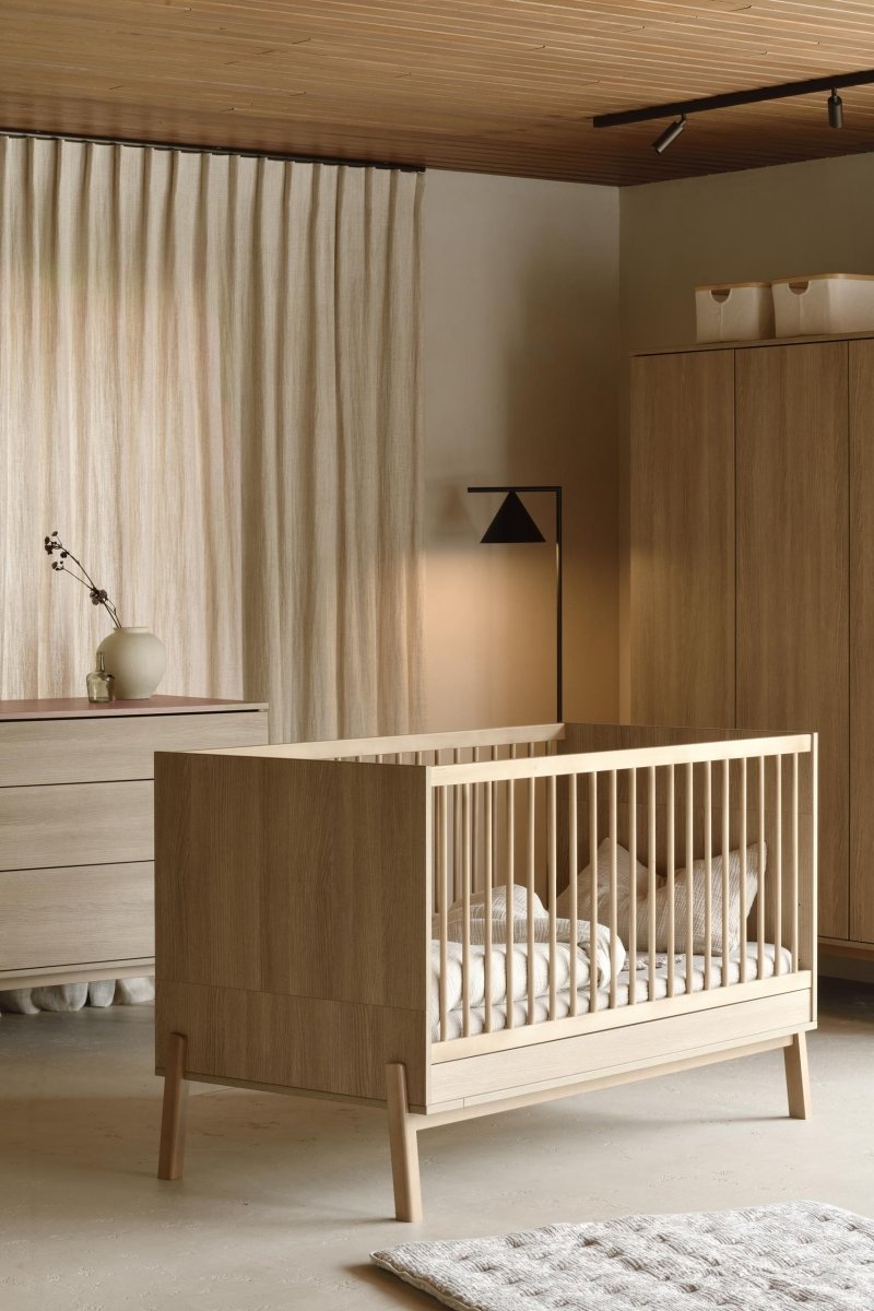 QUAX - Lit Bébé Évolutif ASHI 140 x 70 cm - Frêne Miel