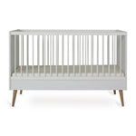 QUAX - Lit Bébé Évolutif COCOON 140 x 70 cm - Blanc Glacé