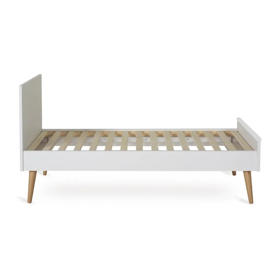 QUAX - Lit Bébé Évolutif COCOON 140 x 70 cm - Blanc Glacé