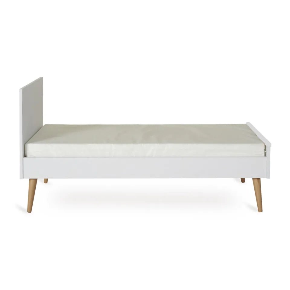 QUAX - Lit Bébé Évolutif COCOON 140 x 70 cm - Blanc Glacé