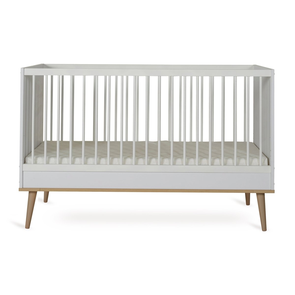 QUAX - Lit Bébé Évolutif Flow 140 x 70 cm - Blanc