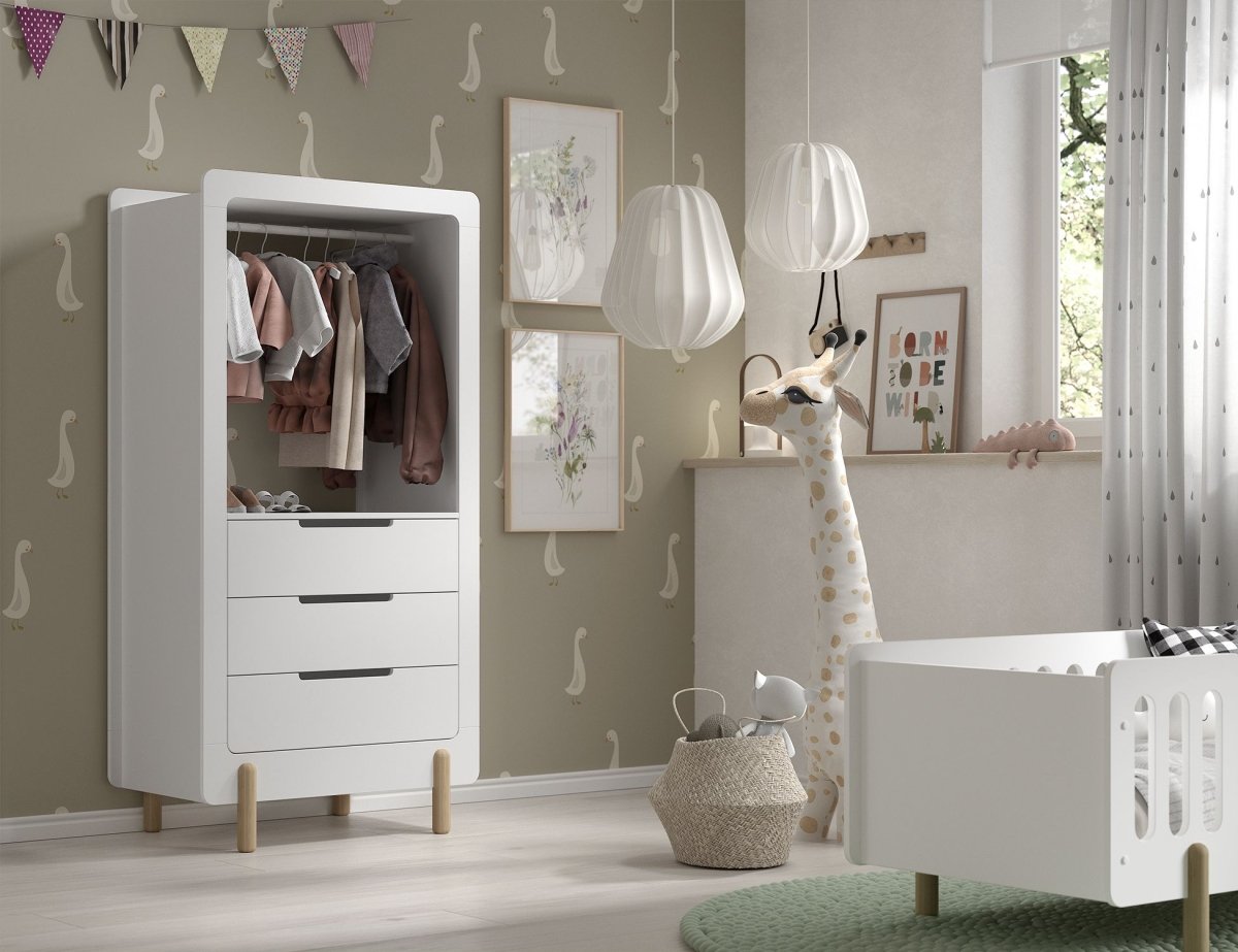 VIPACK - Armoire SMILE 3 Tiroirs Blanc