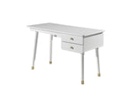 VIPACK - Bureau BILLY Blanc Satiné