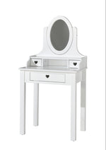 VIPACK - Coiffeuse AMORI Blanc
