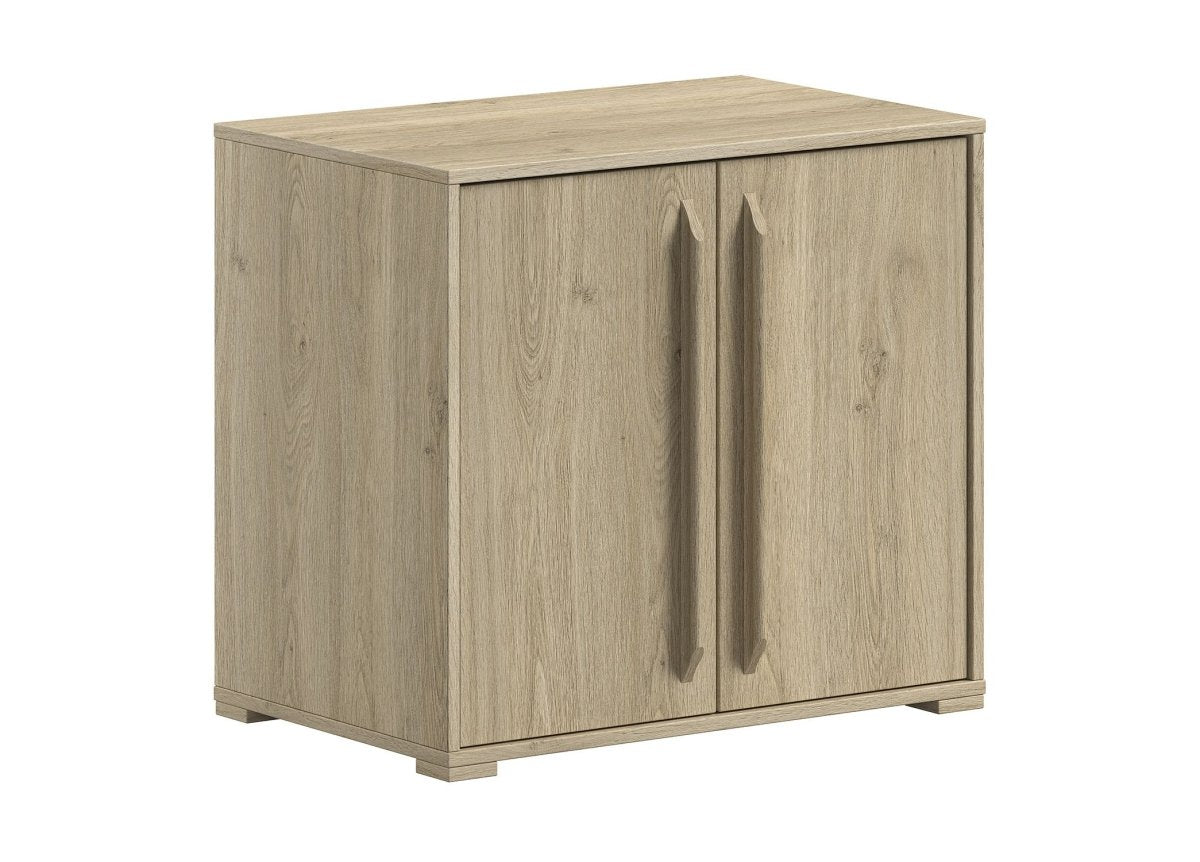 VIPACK - Commode SAM 2 Portes Pour Lit Mi - Hauteur Chêne