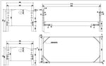 VIPACK - Lit AMORI 90 X 200 cm Blanc