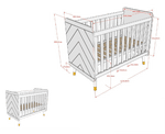 VIPACK - Lit Bébé BILLY 60x120cm Vert Olive