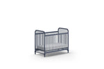 VIPACK - Lit Bébé BRONXX 60x120 cm Bleu Denim