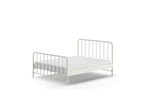 VIPACK - Lit BRONXX 160 X 200 cm Blanc
