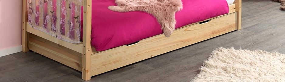 VIPACK - Lit Cabane DALLAS Avec Matelas Assorti 90x200cm