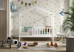 VIPACK - Lit Cabane Junior DALLAS 70x140cm Blanc