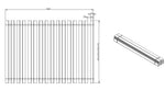 VIPACK - Lit Cabane(03) HOUSEBED 90x200cm Toit Blanc