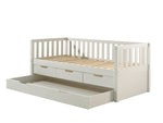 VIPACK - Lit Capitaine (91) FRITZ 90x200 cm Blanc