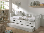 VIPACK - Lit Capitaine (91) FRITZ 90x200 cm Blanc