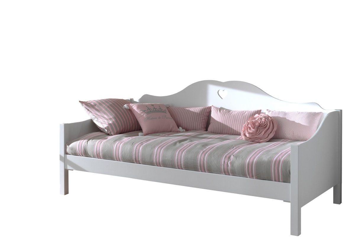 VIPACK - Lit Capitaine AMORI 90 X 200 cm Blanc