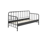 VIPACK - Lit Capitaine BRONXX 90x200cm Noir