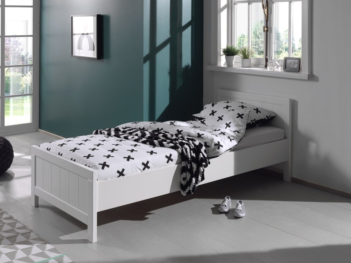 VIPACK - Lit ERIK 90x200cm Blanc